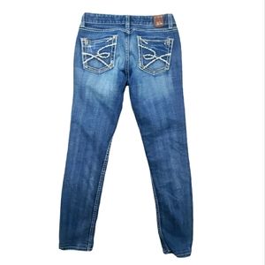 BKE  Manson Skinny Stretch  Blue Denim Jeans Woman's Size 26x33 1/2